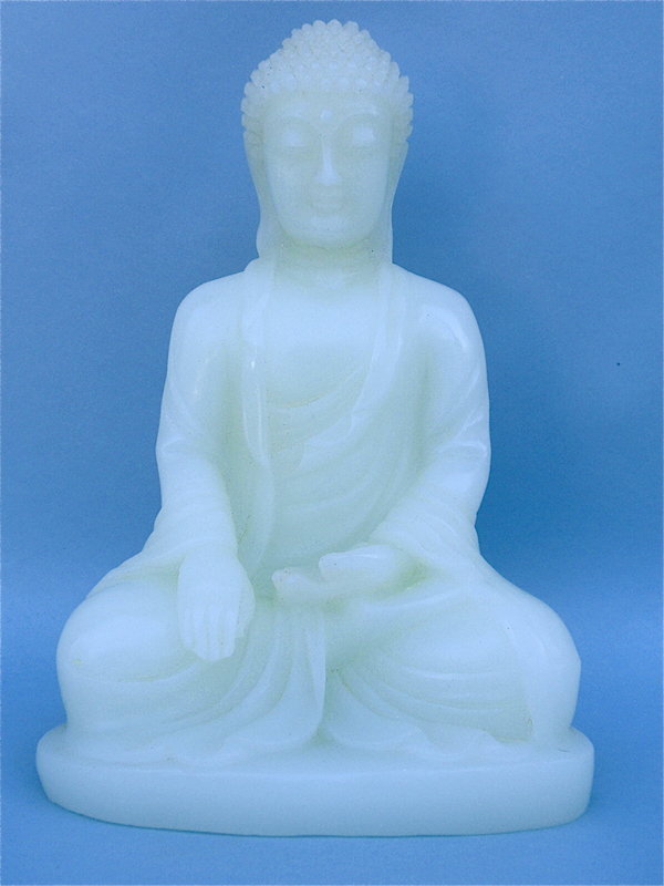 Antique Chinese carved White Jade Buddha