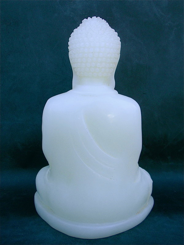 Antique Chinese carved White Jade Buddha