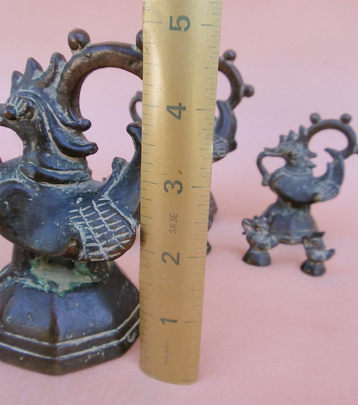 Antique Bronze Set Opium Weights South east Asia
