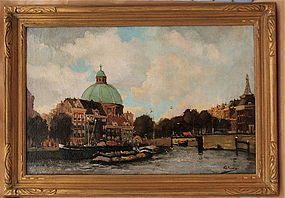 Dutch impressionist Amsterdam G. Koopman