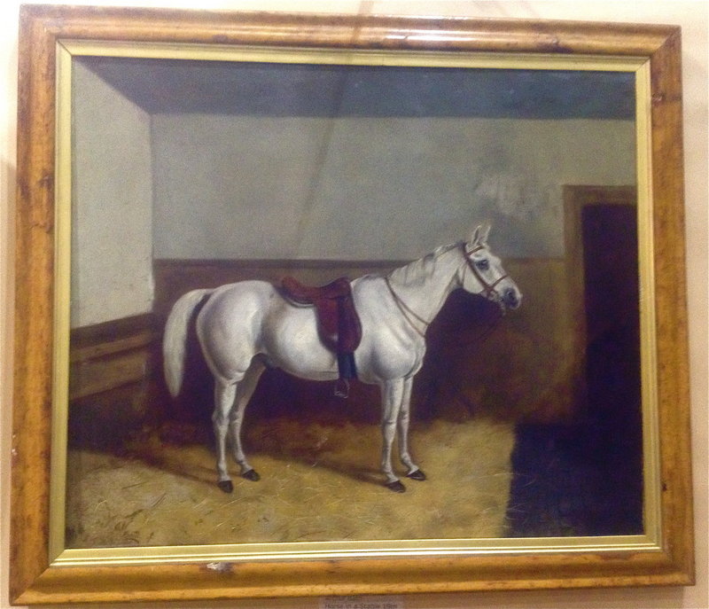 Portrait Horse In Stable W. Bath English c.1880
