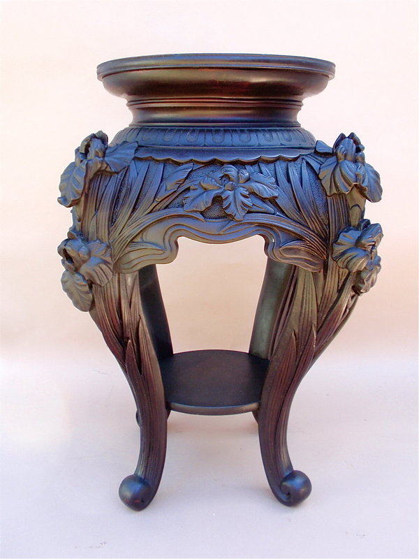 Japanese Art Nouveau carved Urn stand