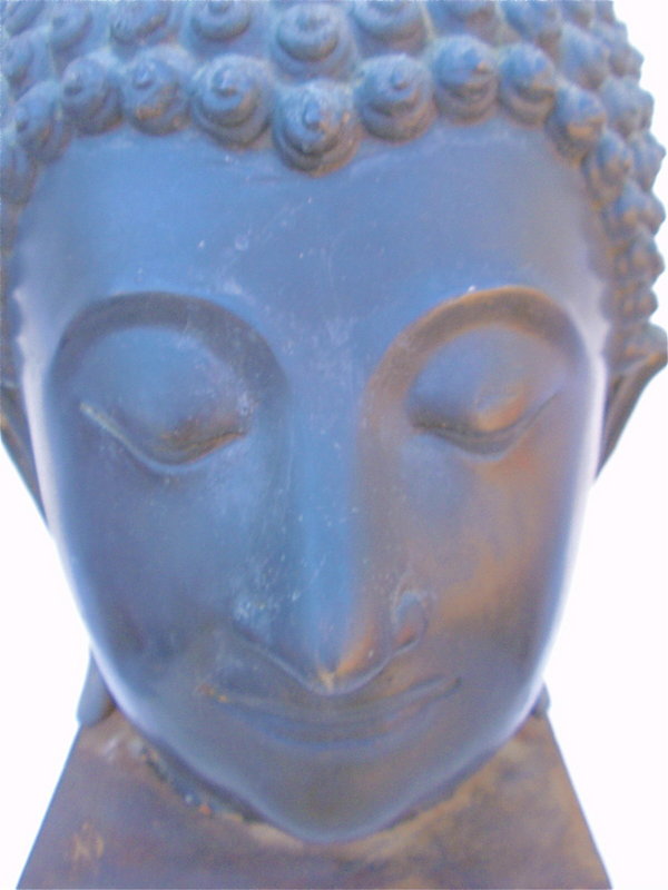 Bronze Head of Buddha Thailand Sukhotai large