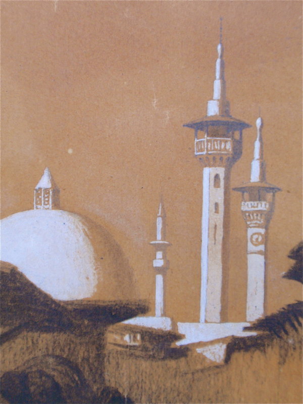 Alexandre Gabriel Decamps orientalist drawing