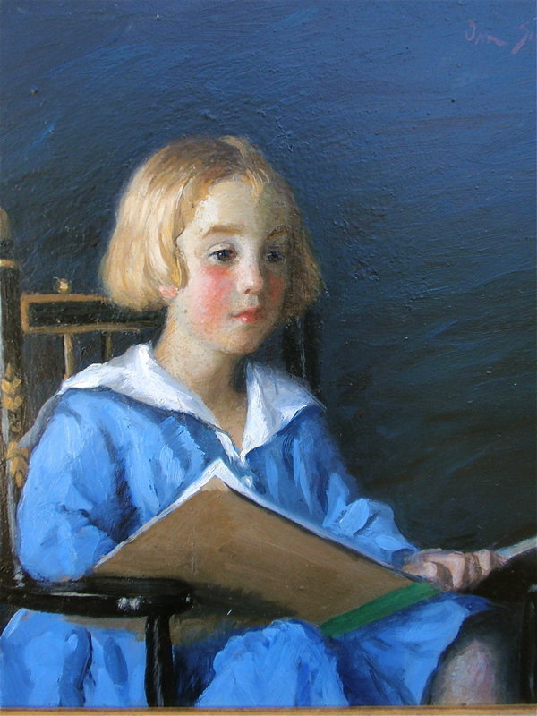 Theodore Van Soelen Portrait girl Taos 1918