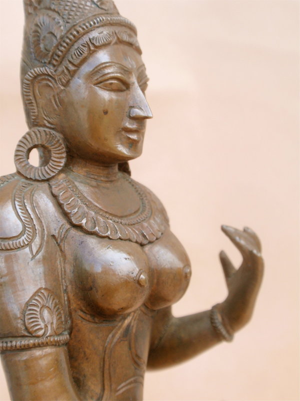 Indian Hindu bronze statue female Deity India