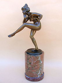 Art Deco bronze dancer Adolf Crefeld Muller