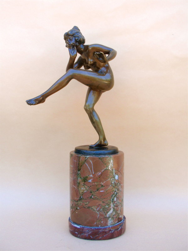 Art Deco bronze dancer Adolf Crefeld Muller