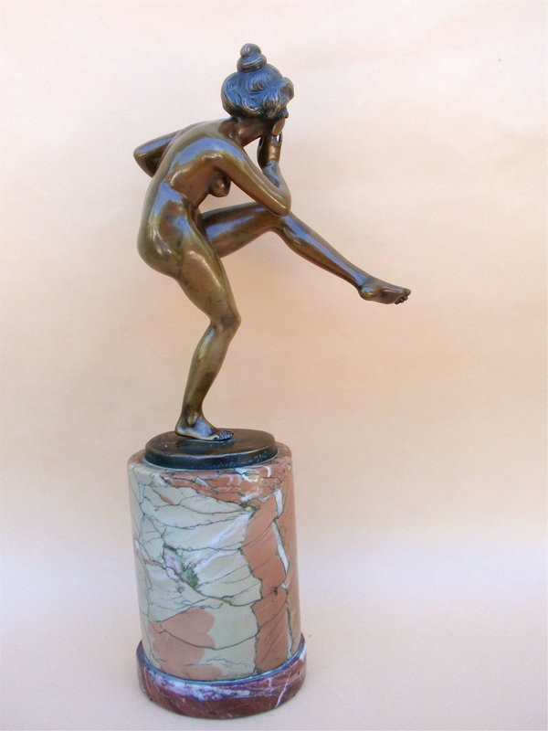 Art Deco bronze dancer Adolf Crefeld Muller