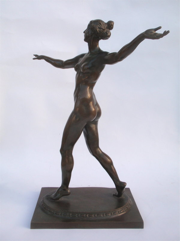 Bronze Figural Nude Female by Sachsenhausen