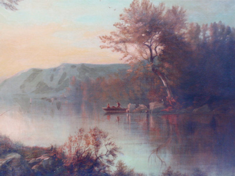 Hudson River School Oil painting by Thurston