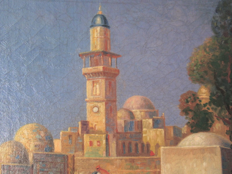 Orientalist View of a Mosque Gustav A. Hensel