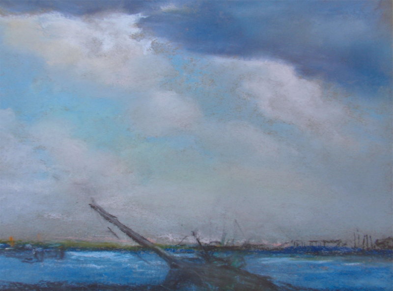 Frederick Wagner Old Shipwreck American Impressionism