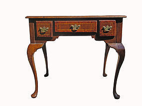 19th C. English Lowboy with Compass Rose Inlay