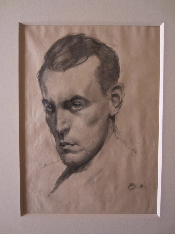 Balthus Drawing Portrait of a Man French Modernist