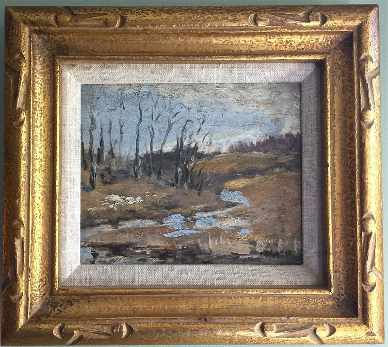 Landscape with Creek Impressionist Fred Wagner