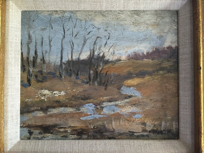 Landscape with Creek Impressionist Fred Wagner