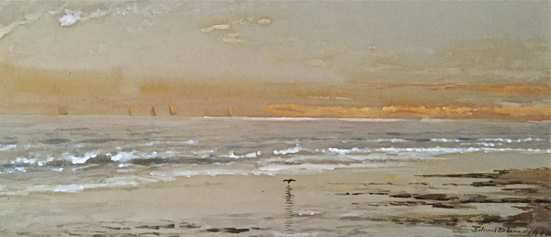 Sailboats at Sunset Edmund Darch Lewis 1886