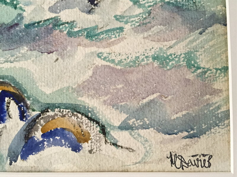 Modernist Seascape by Harold Christopher Davies