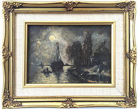 Sail Boat by Moonlight Michael Dancer