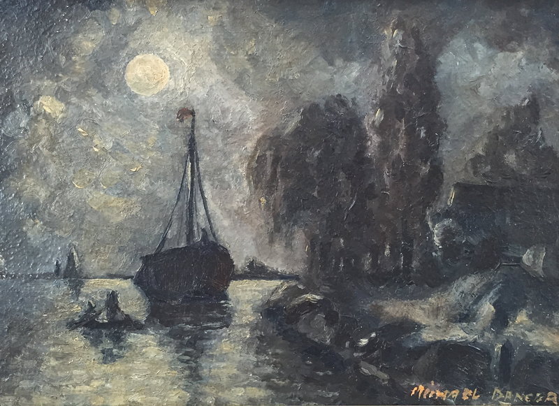 Sail Boat by Moonlight Michael Dancer