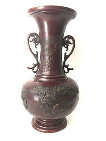 Japanese Bronze Vase Meiji era