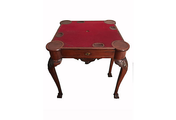 American Game Table Chippendale c.1850 Furniture