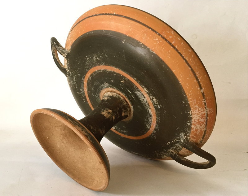 Antique Greek pottery kylix antiquity