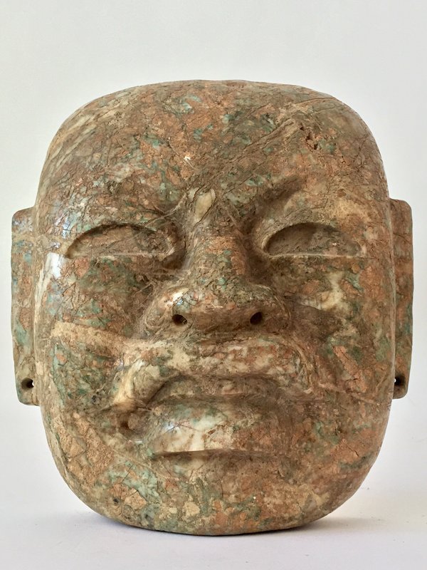 Olmec Jade Mask Pre Columbian Mexico Ancient Art