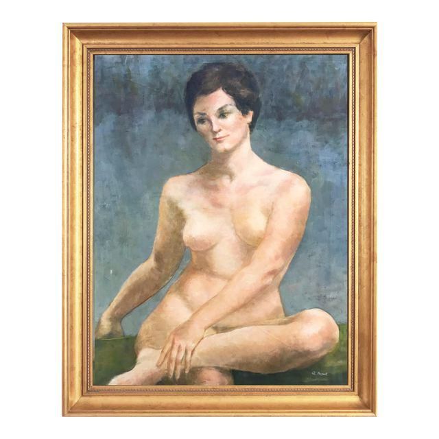 Oil Painting Seated Female Nude by Alexander Brook