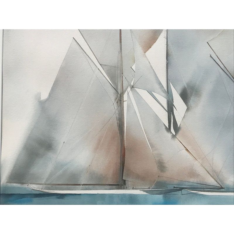 Modernist Yacht Sailing Races by Willard Bond
