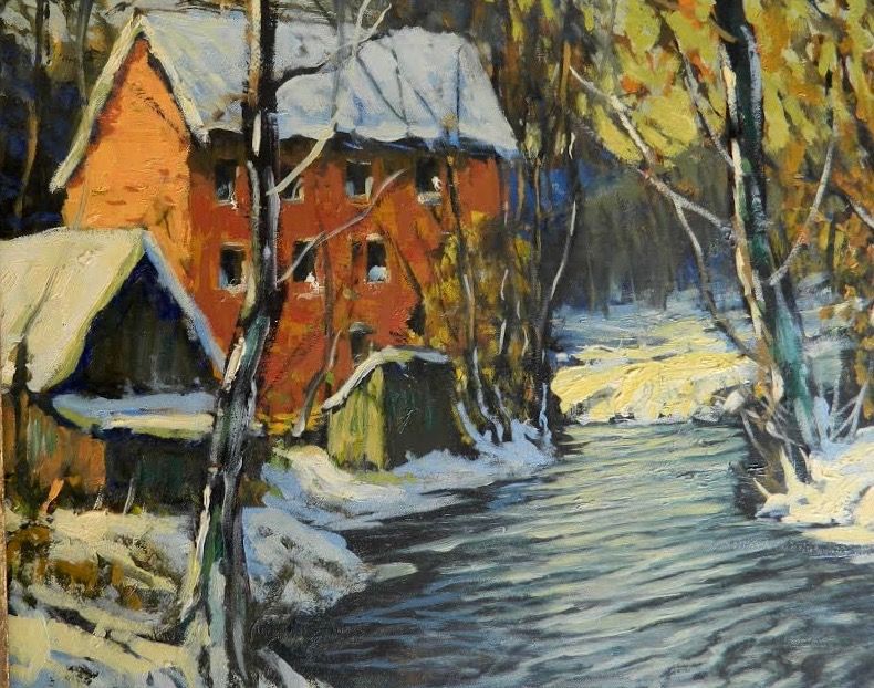 American Impressionist Oil Painting by Edward Redfield