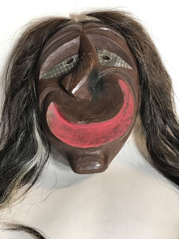 Vintage Iroquois Indian False Face Society Mask Native American