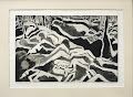 Expressionist Etching &quot;Garden of No Tomorrows&quot; by Sylvia T. Gavurin