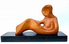 Modernist Abstract Sculpture Female Figure by Appukuttan Achary India