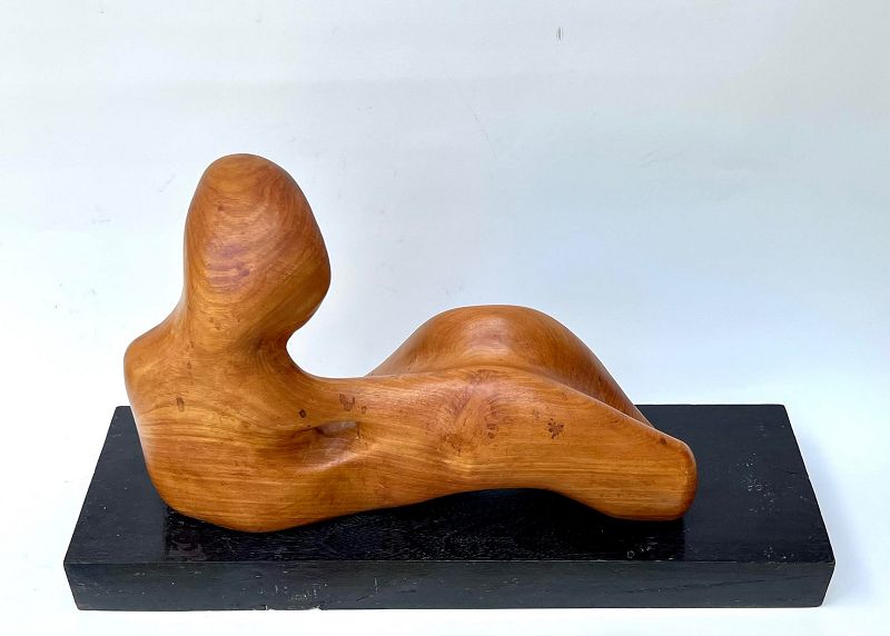 Modernist Abstract Sculpture Female Figure by Appukuttan Achary India