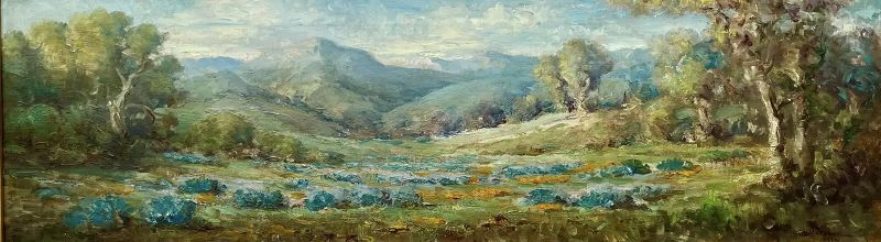 Impressionist California Painting Mt. Hamilton by Charles Harmon 1914