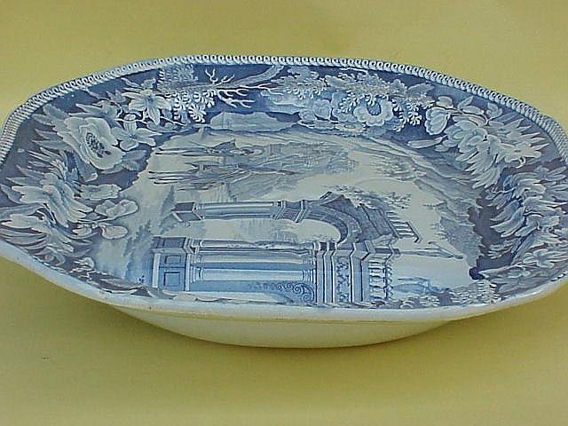 Staffordshire Transferware senic  platter c.1825 Clews