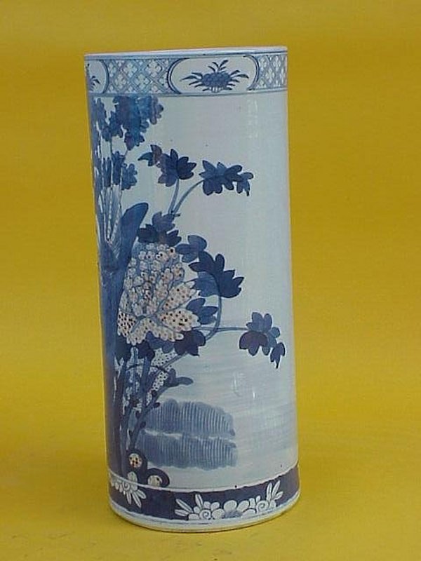Chinese export Imari porcelain vase brushpot c.1860