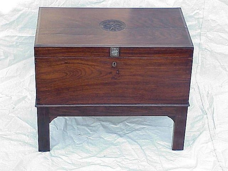 British Campaign chest writing desk c.1850