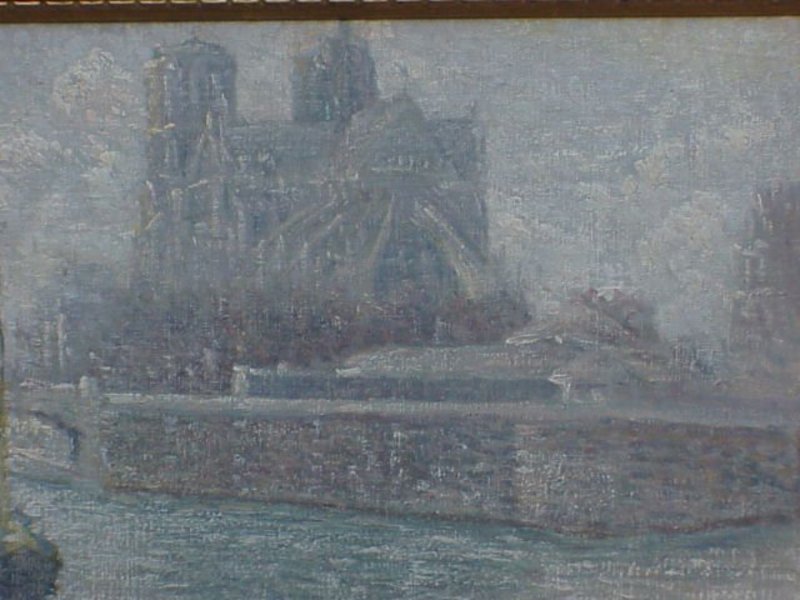 Renaldo Cuneo Impressionist view Notre Dame Paris