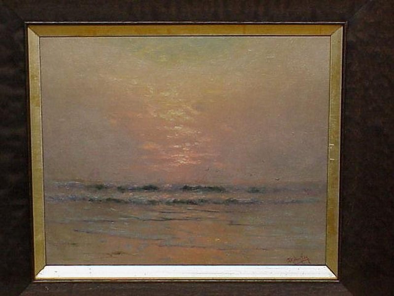 Charles D. Robinson California Impressionist seascape