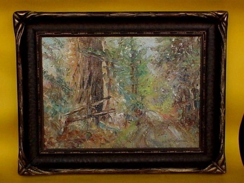 Charles Harmon California impressionist redwoods