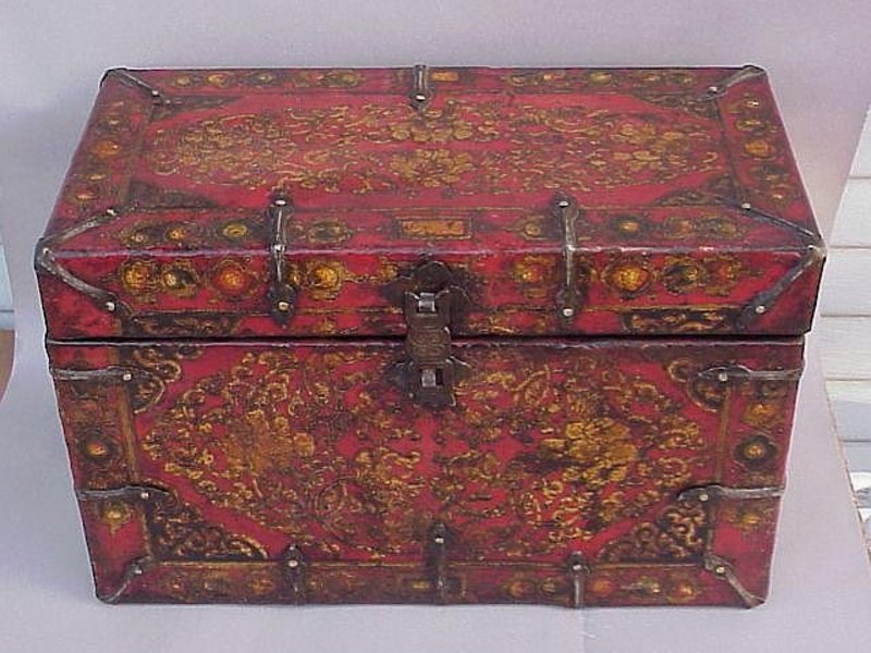 Antique Tibetan Painted box