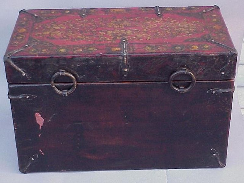 Antique Tibetan Painted box