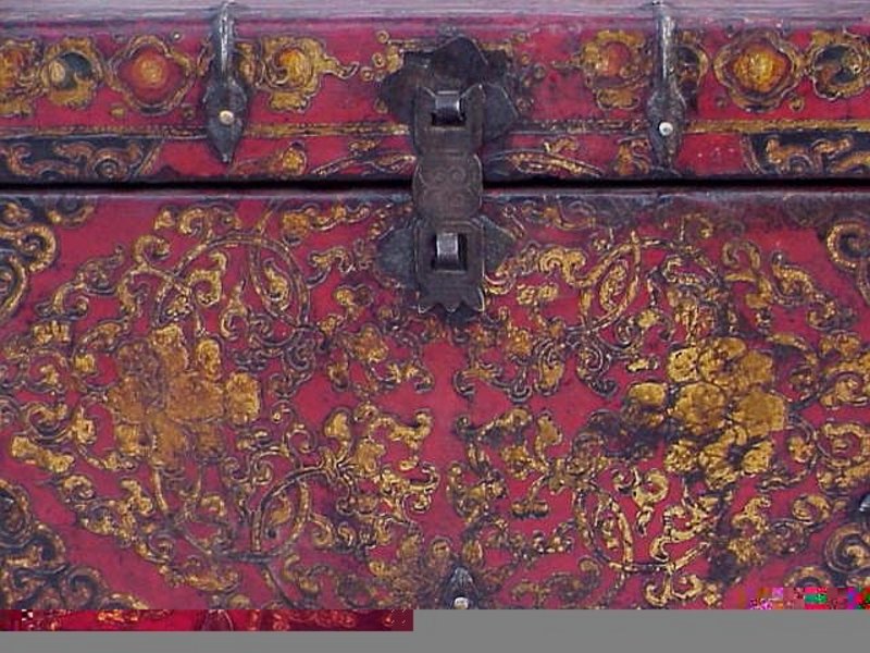 Antique Tibetan Painted box