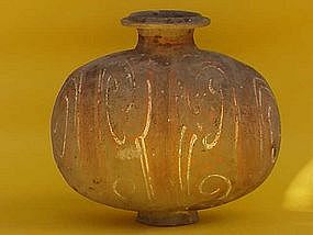 Han Dynasty Pottery Cocoon Jar 206 BC-220 AD