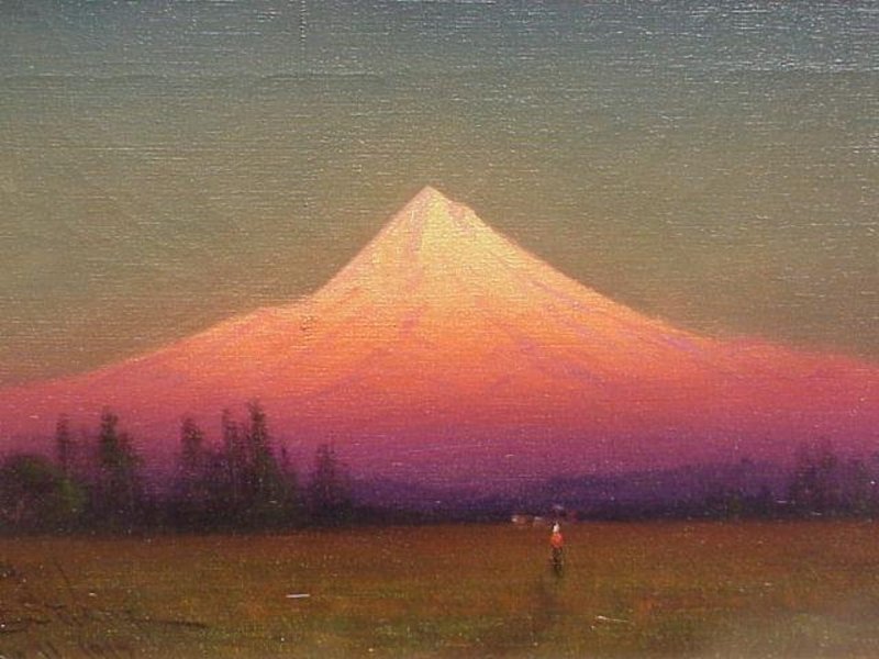 James Everett Stuart Sunset Glow Mt. Hood Oregon