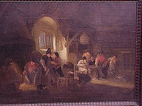 Adrian Van Ostade Dutch Old Master tavern scene c.1650