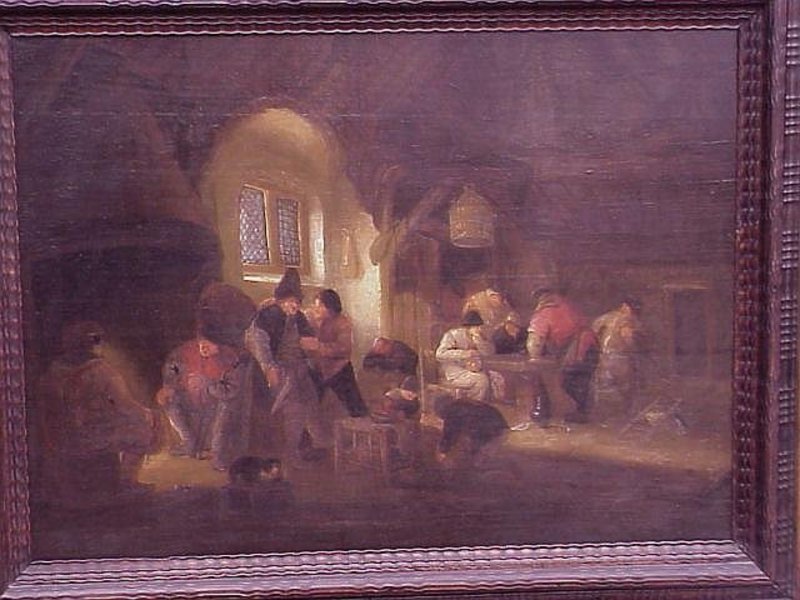 Adrian Van Ostade Dutch Old Master tavern scene c.1650